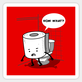 Funny Cute Kawaii Toilet Paper Humor Comedy Sticker